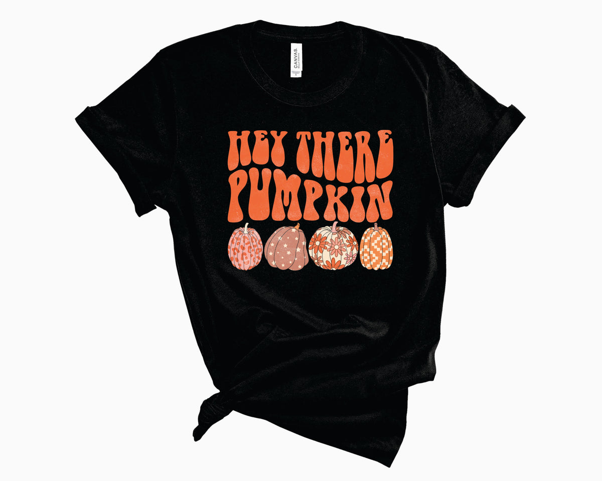 Retro Hey There Pumpkin- Transfer