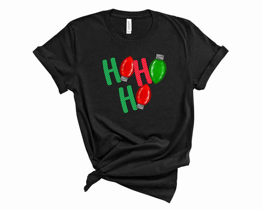 Ho Ho Ho- Christmas Lights - Transfer