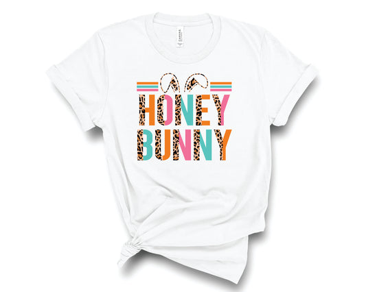 Honey Bunny Half Leopard Blue Pink - Transfer