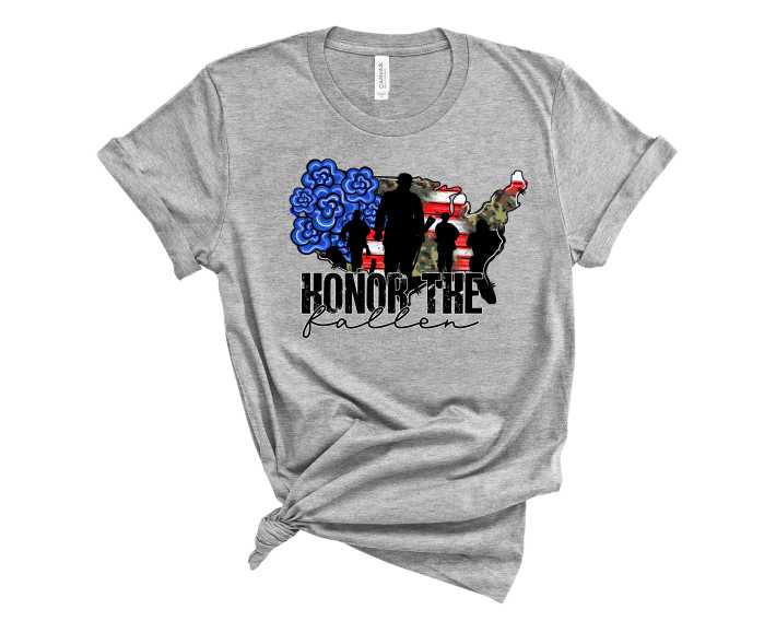 Honor The Fallen Flowers - Graphic Tee