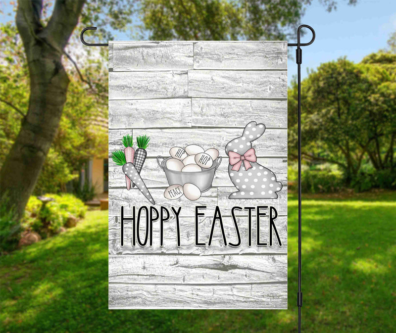 Garden Flag- Hoppy Easter
