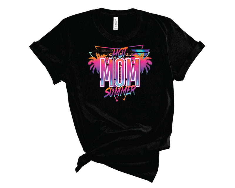 Hot Mom Summer Neon Retro - Graphic Tee