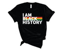 I Am Black History Stripes White - Transfer