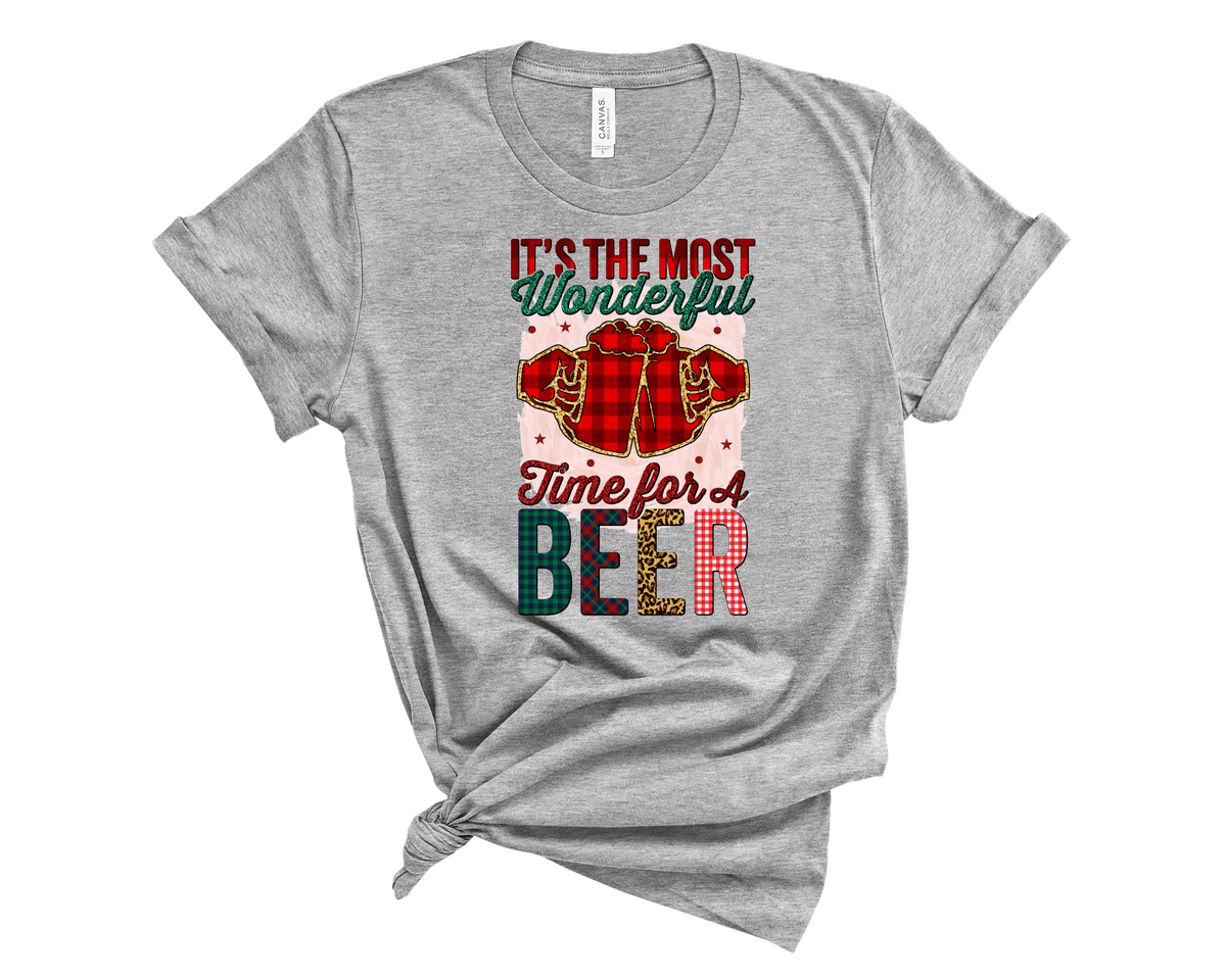It's The Most Wonderful Time For A Beer Mixed Print - Transfer