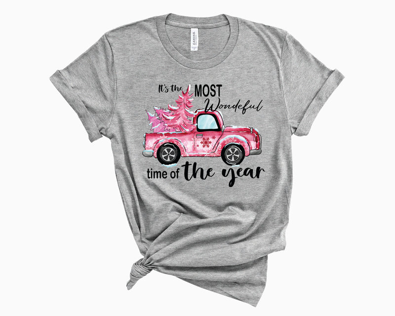 It's The Most Wonderful Time Of The Year Pink- Graphic Tee