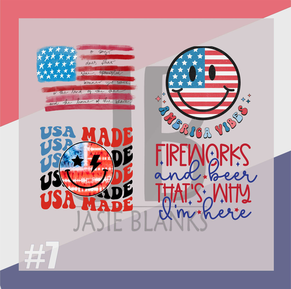 July 4th Gang Sheet #7