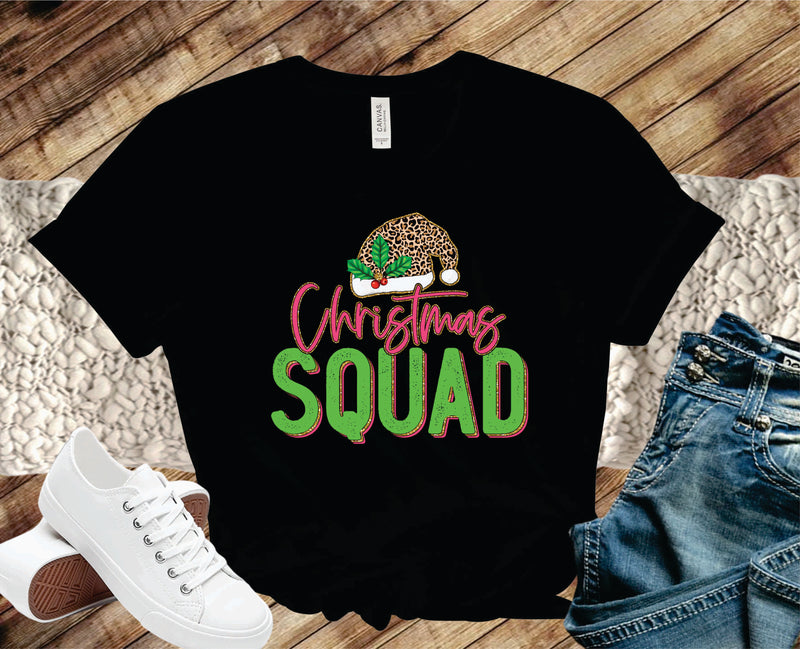 Leopard Christmas Squad - Graphic Tee