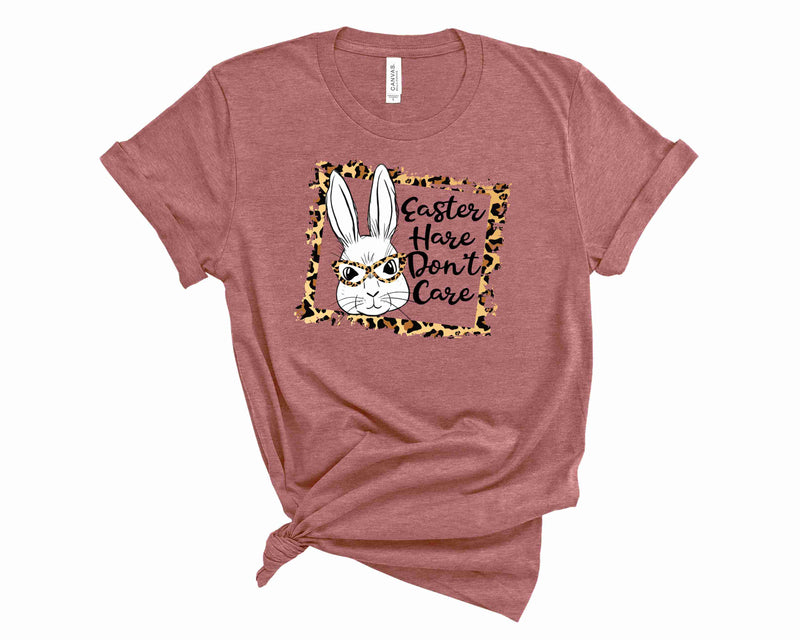 Leopard Easter Hare Don't Care  - Graphic Tee