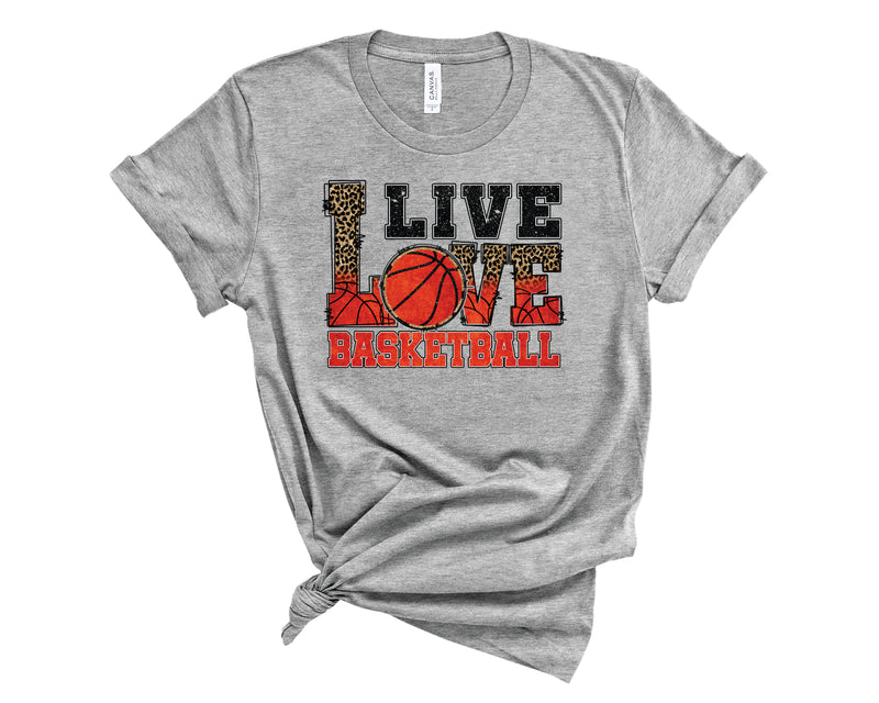 Live Love Basketball Glitter | Transfer