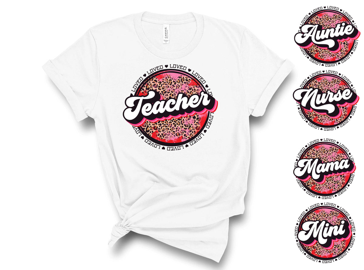 Loved Retro Circle - Transfer