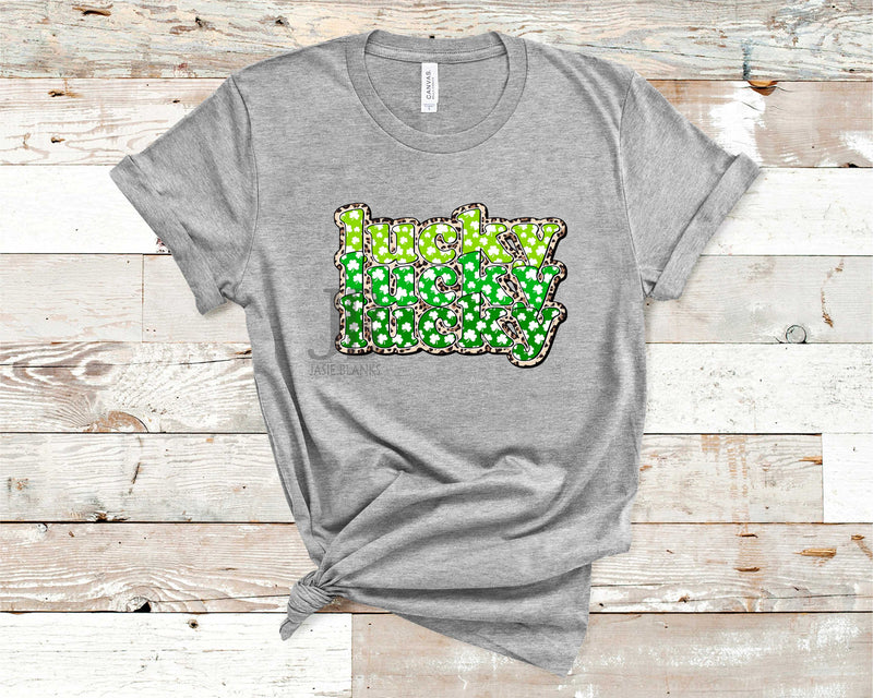 Lucky Leopard Clovers - Graphic Tee