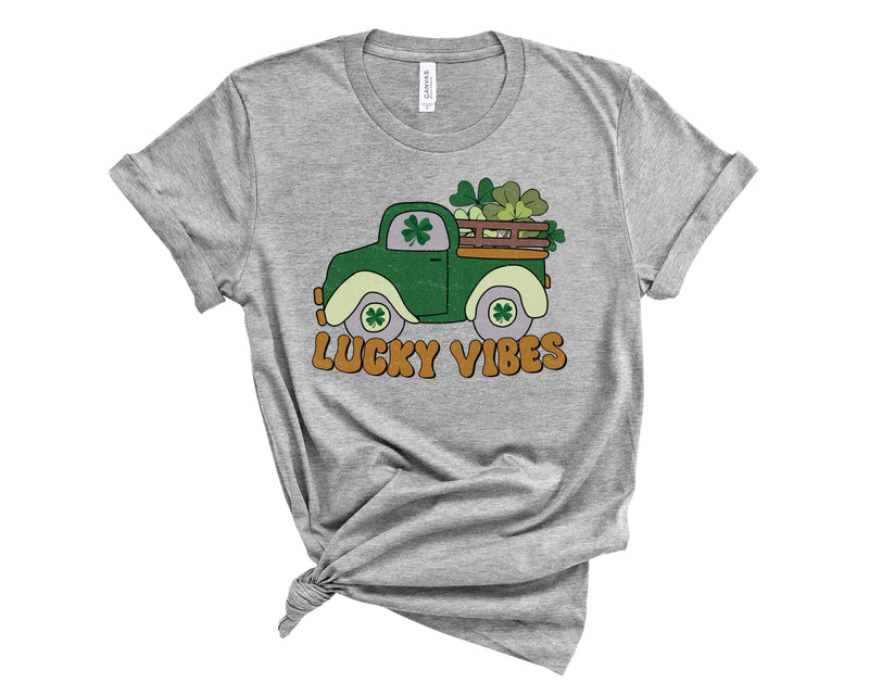 Lucky Vibes Vintage Clover Truck - Transfer