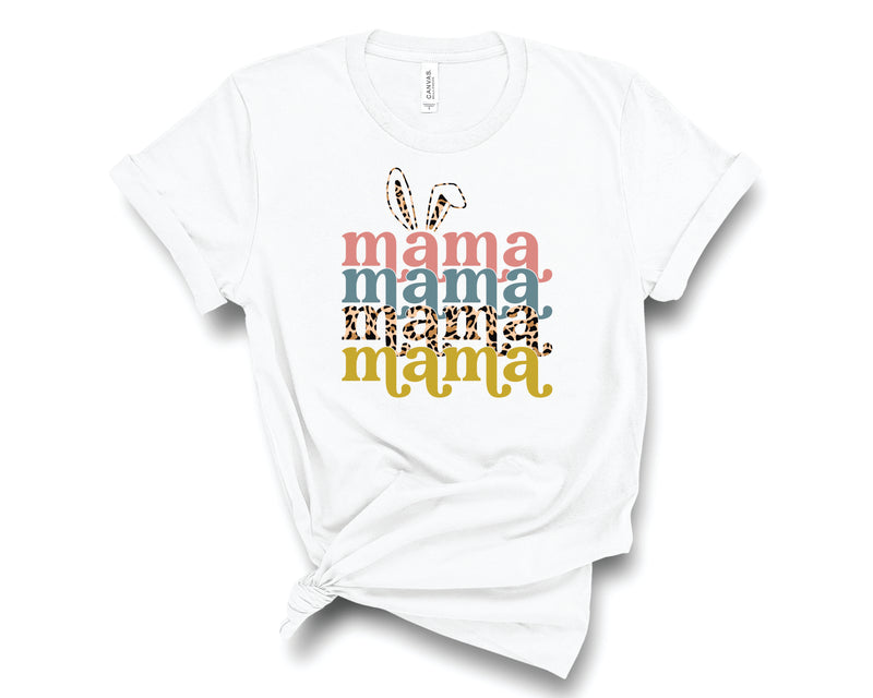 Mama Easter Stacked Leopard Neutral - Graphic Tee