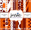 Maroon and Orange Printed Vinyl