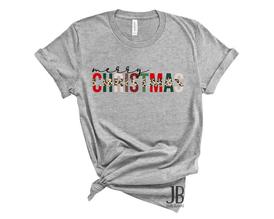 Merry Christmas Leopard - Transfer