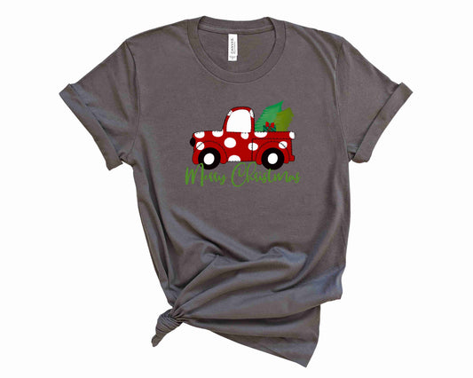 Merry Christmas Truck- Polka Dots  - Transfer