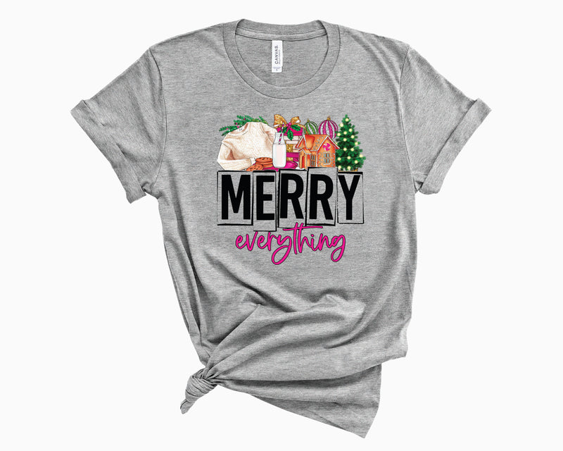 Merry Everything Pink- Transfer