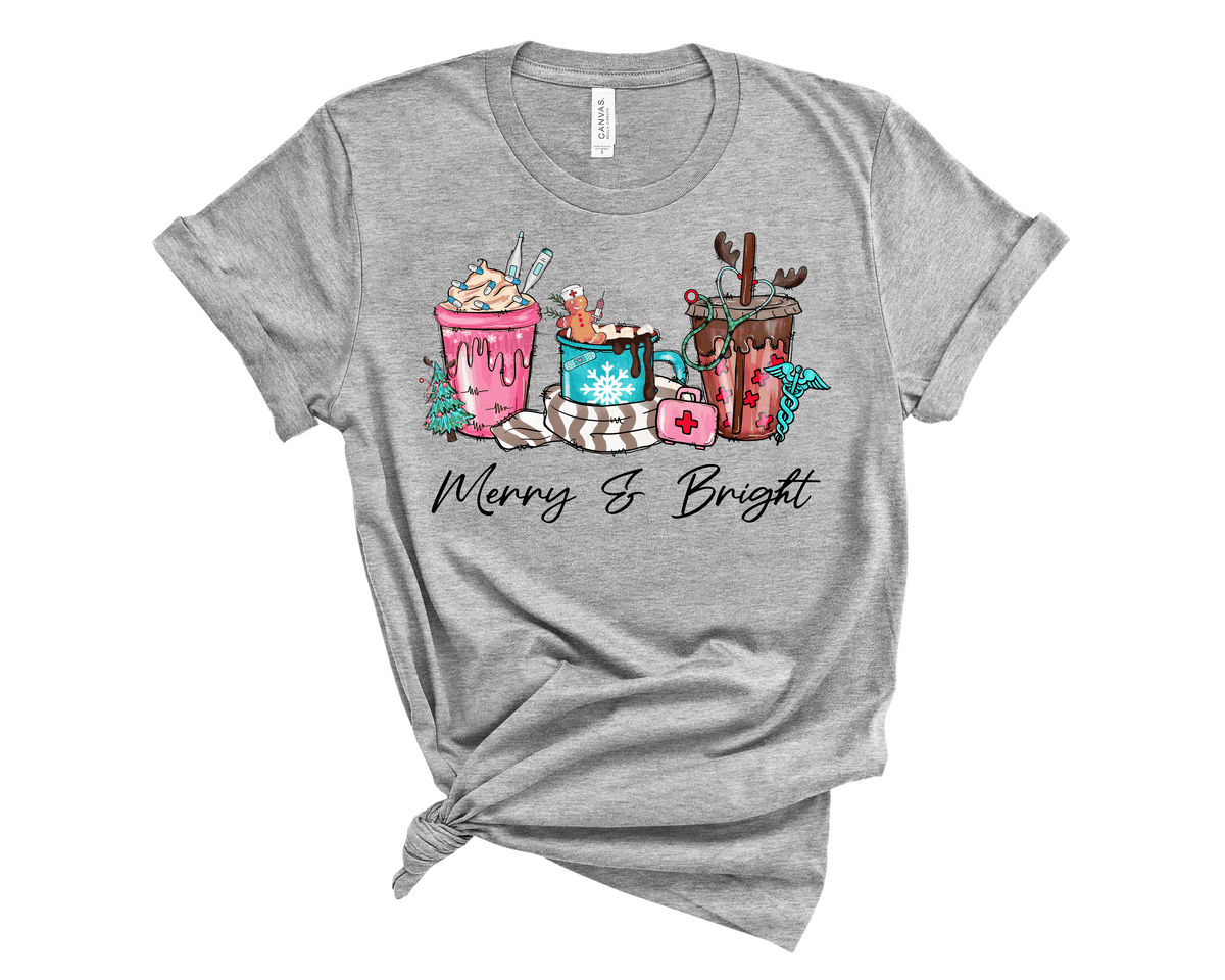 Merry & Bright Nurse Coffee- Transfer