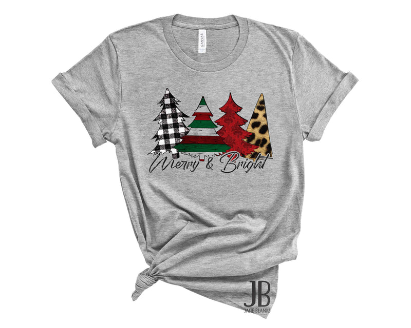 Merry and Bright Trees  - Graphic Tee
