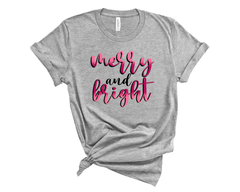 Merry and bright pink - Graphic Tee