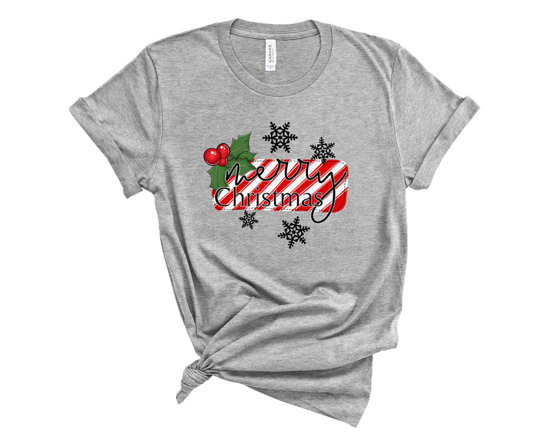 Merry christmas stripes - Graphic Tee