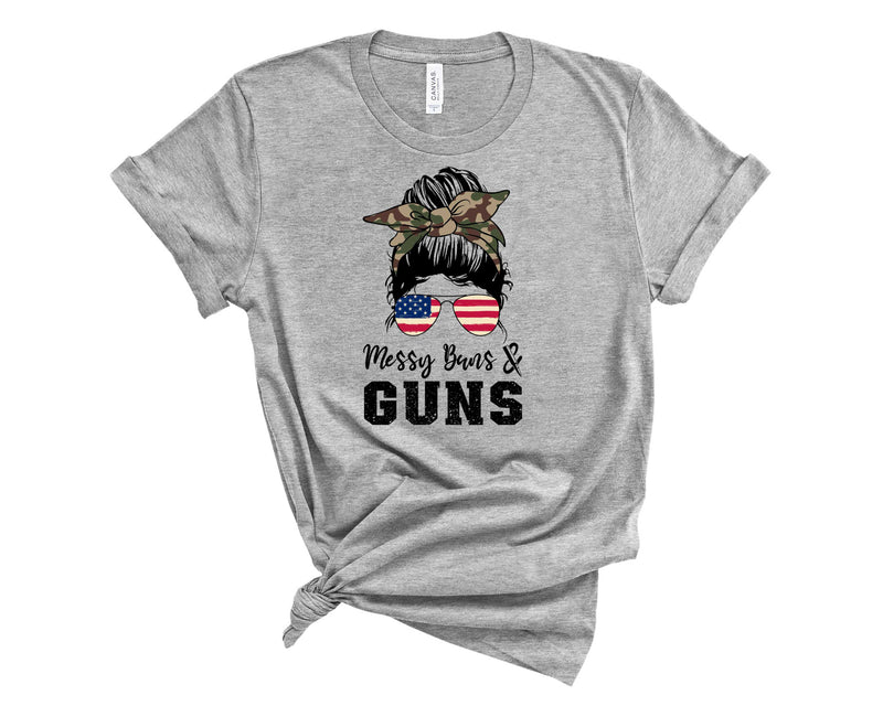 Messy Buns and Guns - Graphic Tee