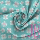 Mint-Pink Floral Fabric