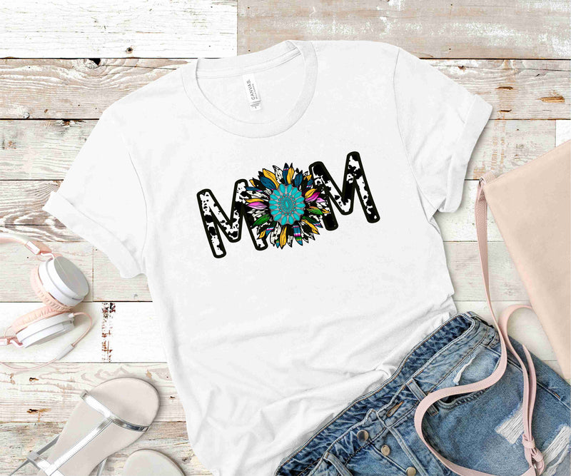 Mom Western Sunflower - Graphic Tee