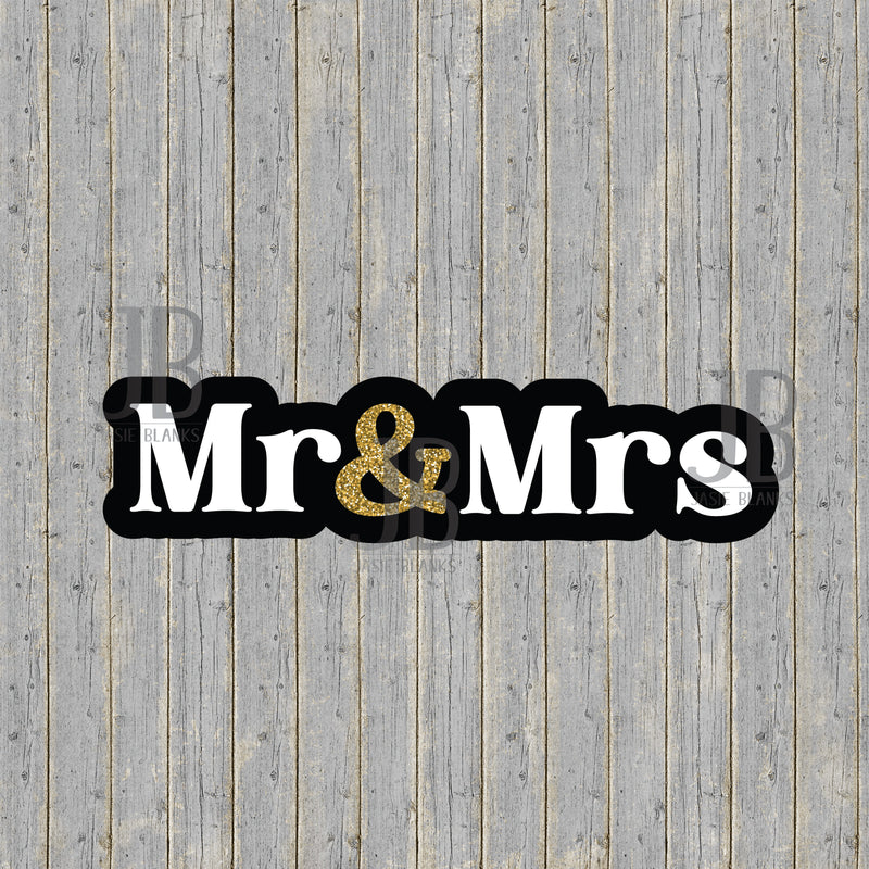 Mr. & Mrs. Glitter Photo Prop