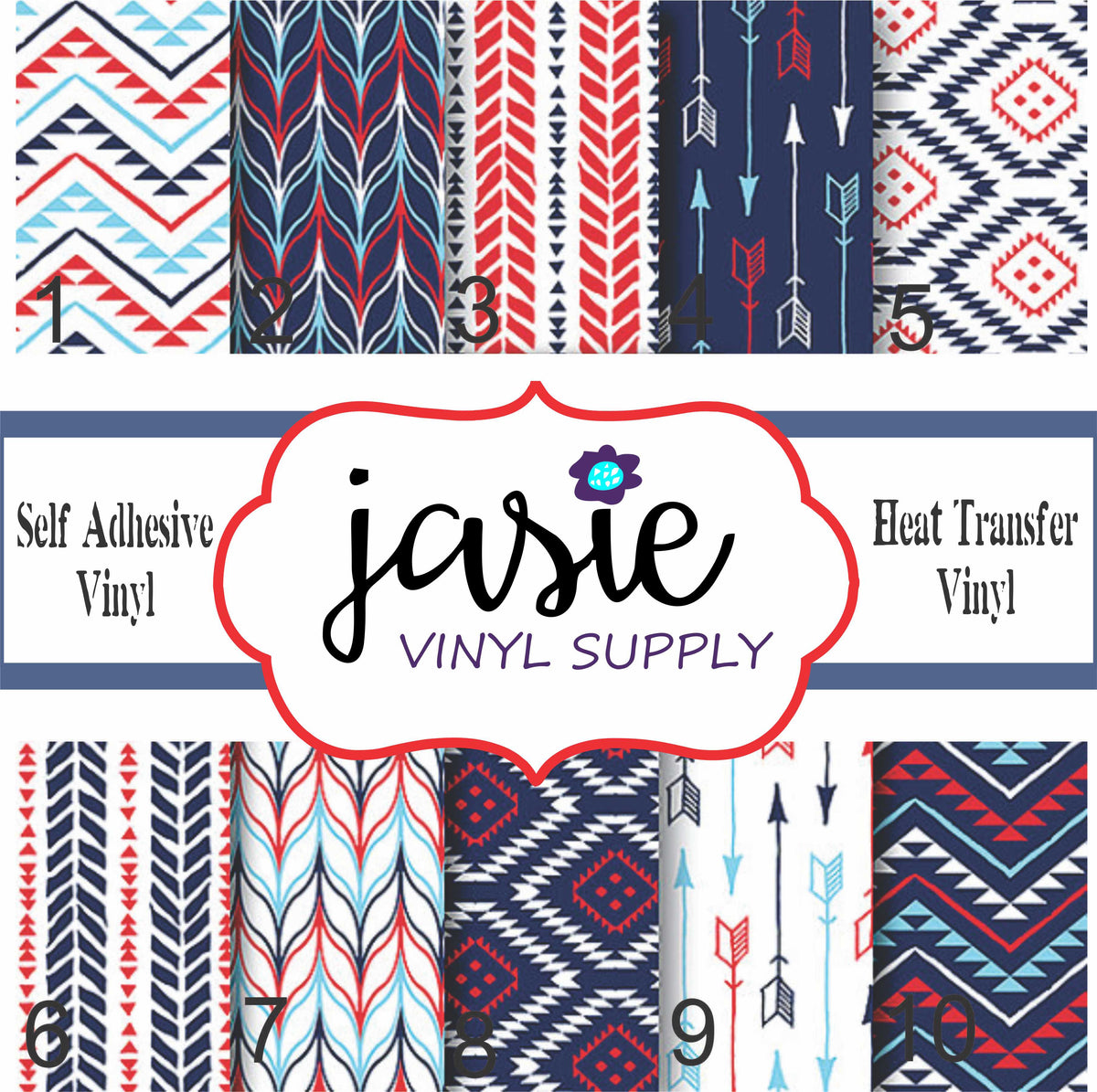 Nautical Printed Vinyl