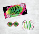 Neon Splatter with Floral Car Kit
