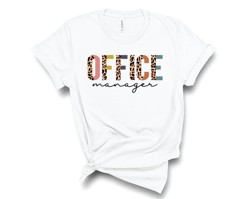 Office Manager Half Leopard - Graphic Tee