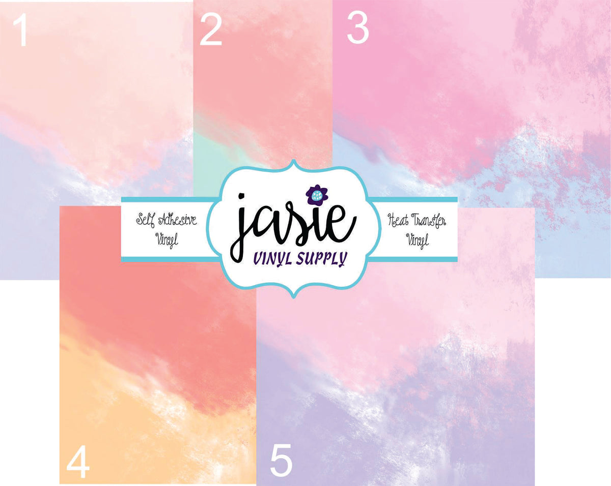 Ombre Watercolor Printed Vinyl