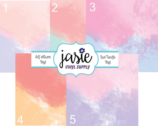 Ombre Watercolor Printed Vinyl