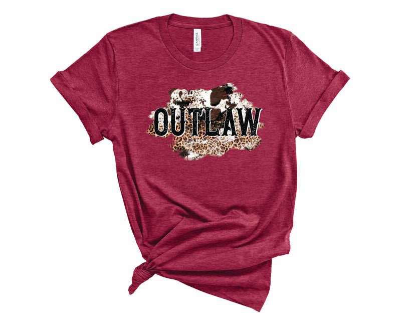 Outlaw Leopard Cow - Graphic Tee