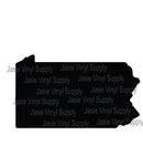 Acrylic-Pennsylvania Keychain