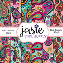 Paisley Mixedcolor Printed Vinyl