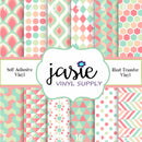 Pastel Geometric Printed Vinyl