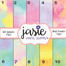 Pastel Watercolor Printed Vinyl