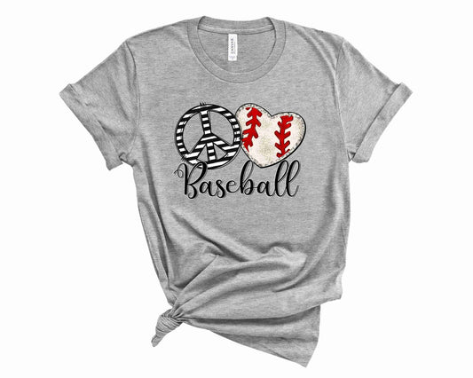 Peace Heart Baseball | Transfer