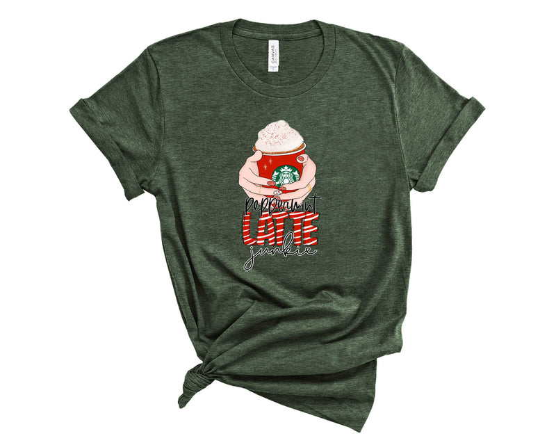 Peppermint latte junkie 1 - Graphic Tee
