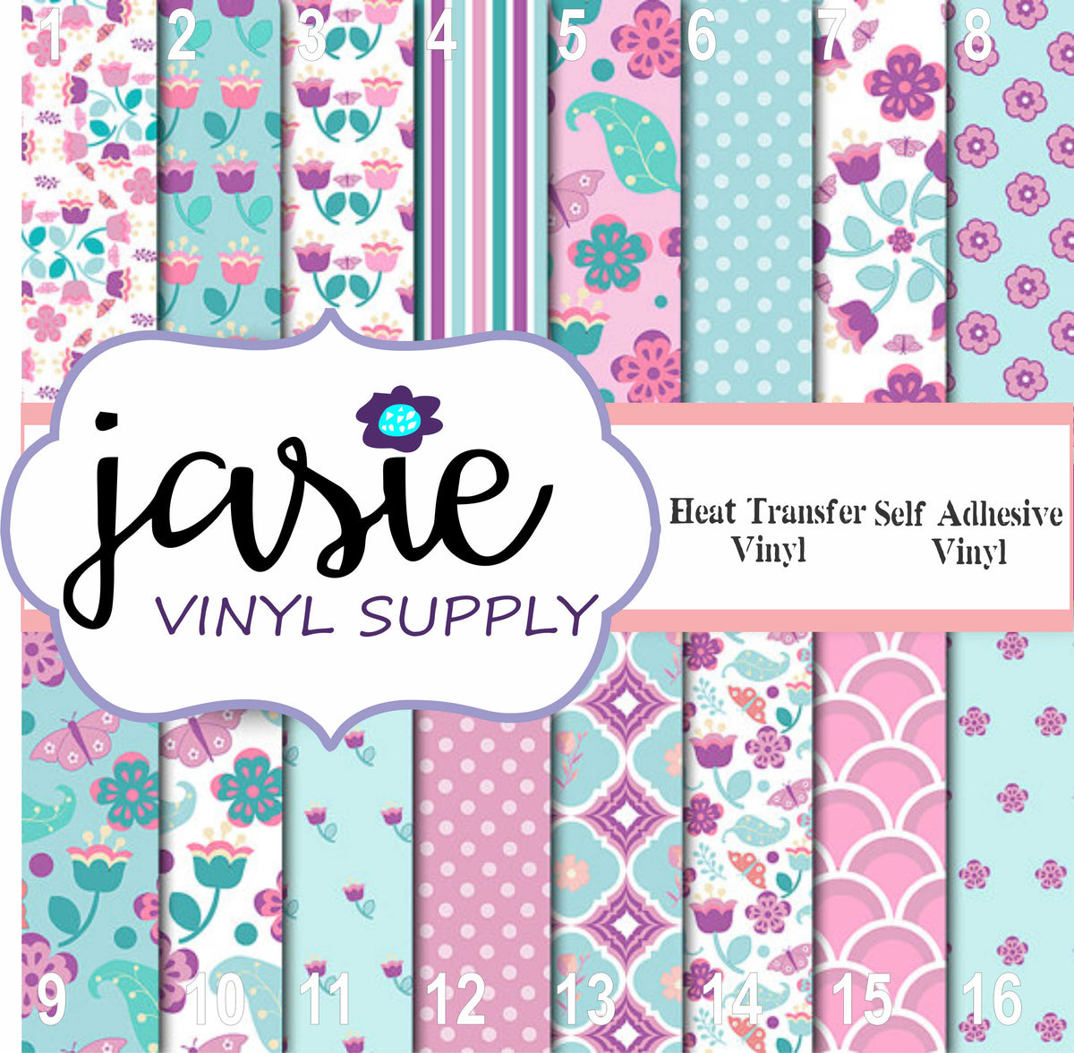 Precious Floral Printed Vinyl