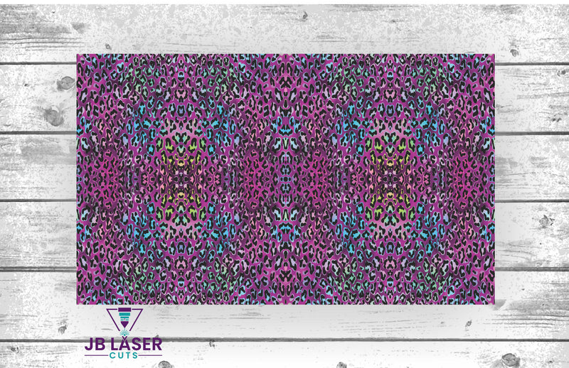 Purple Leopard - Patterned Material