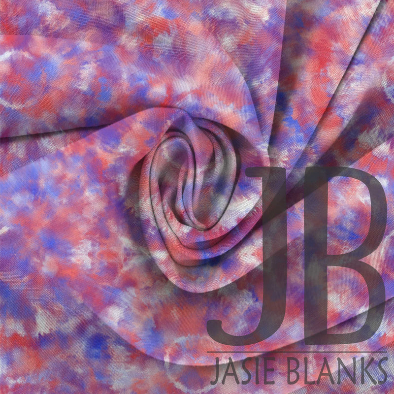 Red, White, and Tiedye 2 Fabric