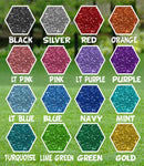 23"  Luckiest Guy Font Yard Sign Letters - VOWELS  - SEQUIN | Yard Sign