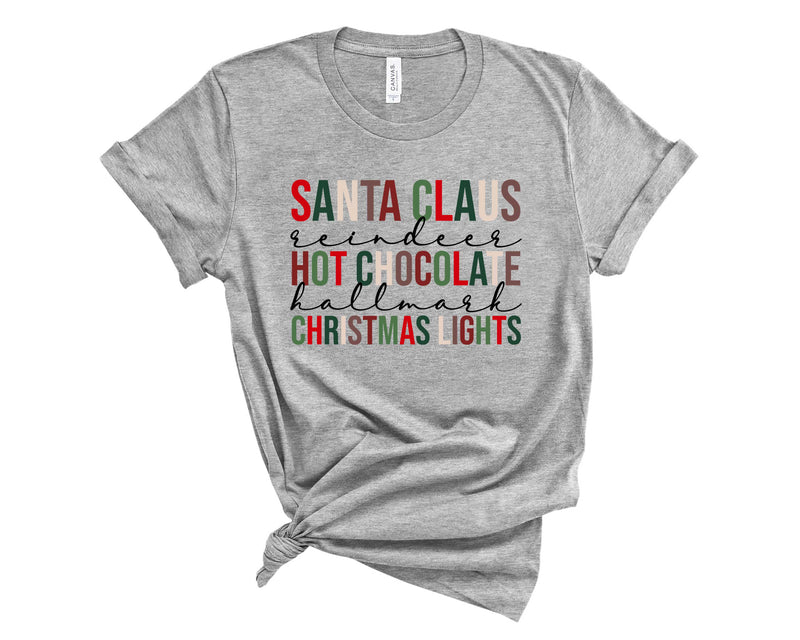 Santa Clause Hot Chocolate Christmas - Graphic Tee