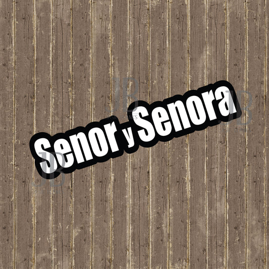 Senor Y Senora Photo Prop