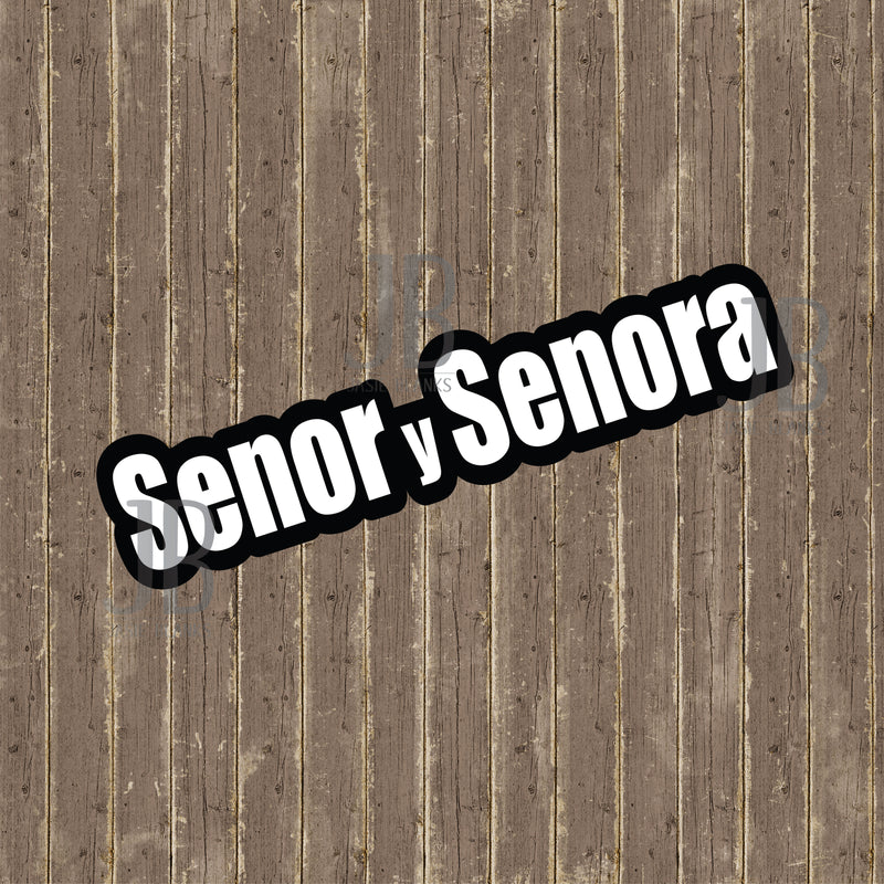 Senor Y Senora Photo Prop