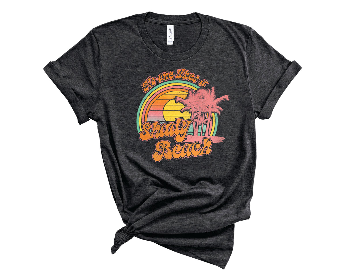 Shady Beach retro Pastel -  Transfer