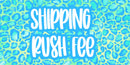 Shipping Rush Fee (for in stock items)
